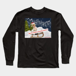 Here Comes Santa Paws (Starring @BB.LITTLE.LEROY.BROWN) Long Sleeve T-Shirt